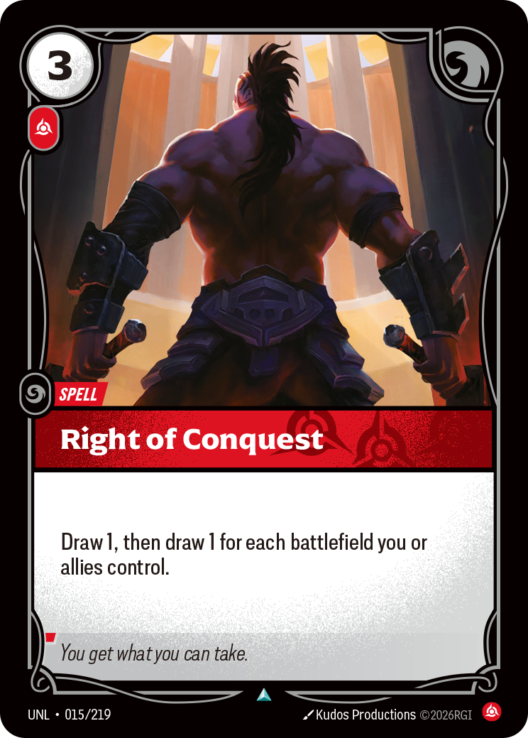 Right of Conquest normal